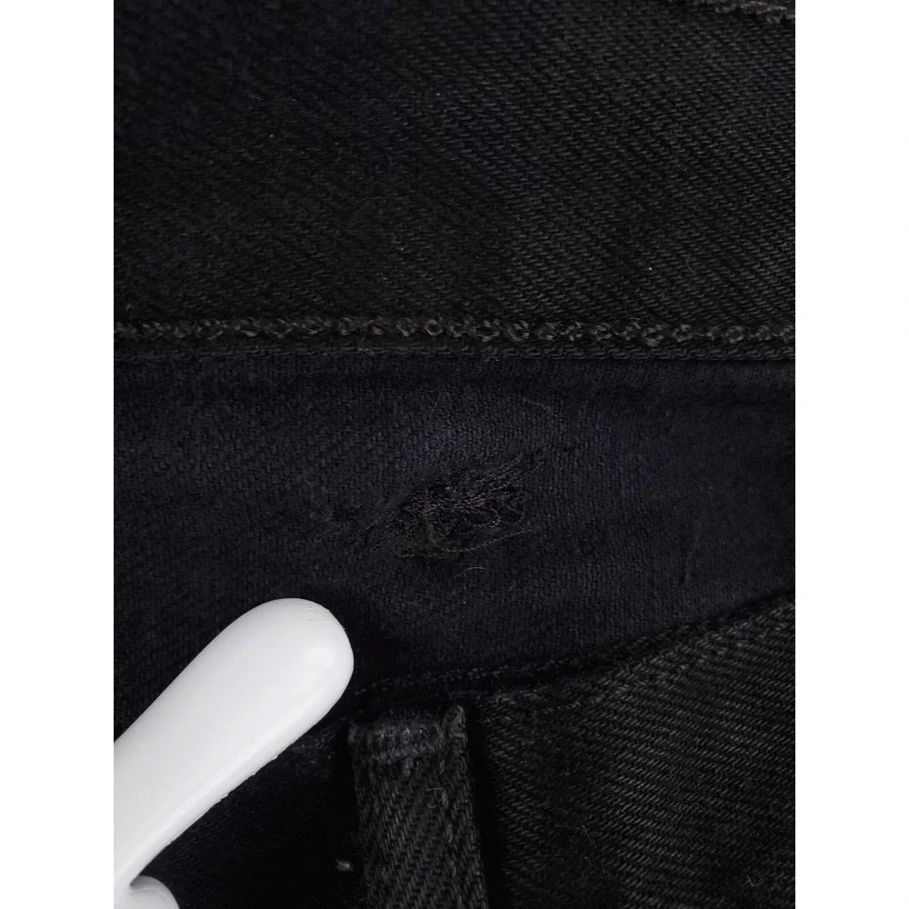 Levis 501 Jeans Mens 44x32 Black Original‎ Straight Button Fly Heavy Denim Pants